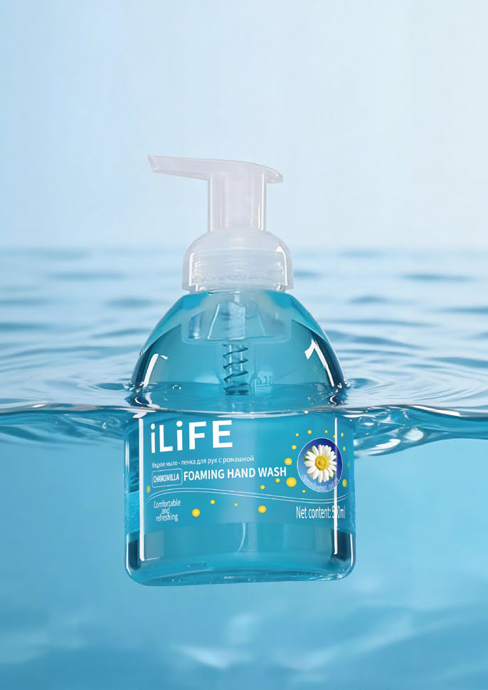 iLiFE თხევადი საპონი გვირილას ექსტრაქტით (500 მლ)